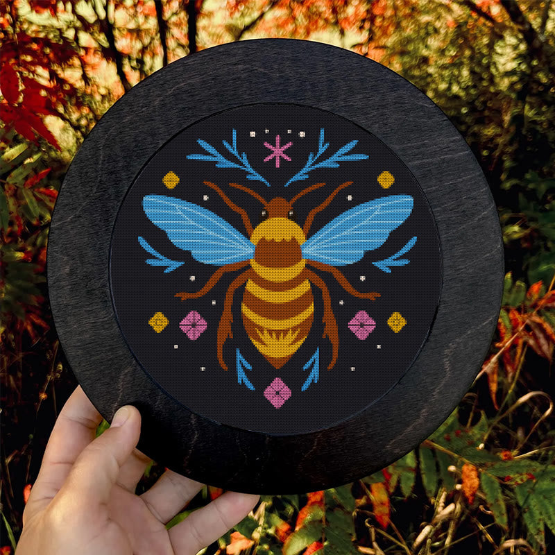  Cross Stitch Kit - Fantasy Bee | Diy Insect Handicraft | Unique Hanging Ornament  - image 8