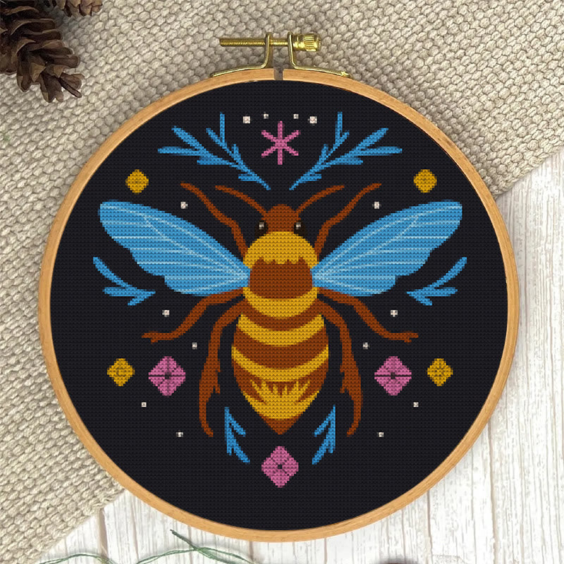  Cross Stitch Kit - Fantasy Bee | Diy Insect Handicraft | Unique Hanging Ornament  - image 3
