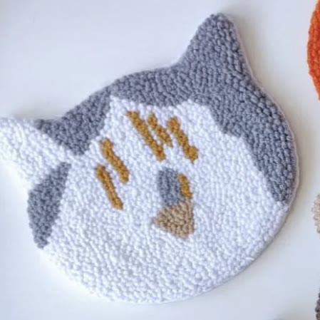 Punch Needle Cat Series Coaster Kits - Cat Lovers Birthday Gift | Diy Fridge Magnets | Perfect For Home Decor - T  - image 17