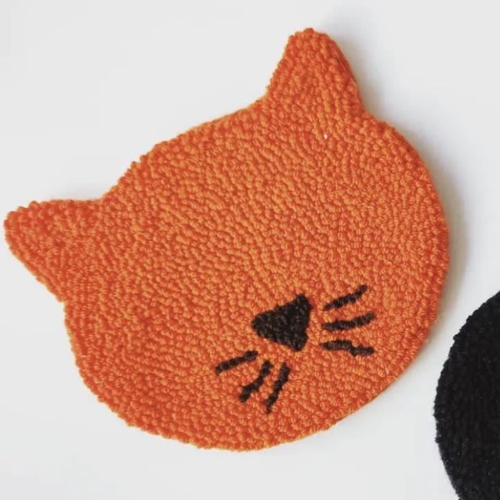 Punch Needle Cat Series Coaster Kits - Cat Lovers Birthday Gift | Diy Fridge Magnets | Perfect For Home Decor - U  - image 18