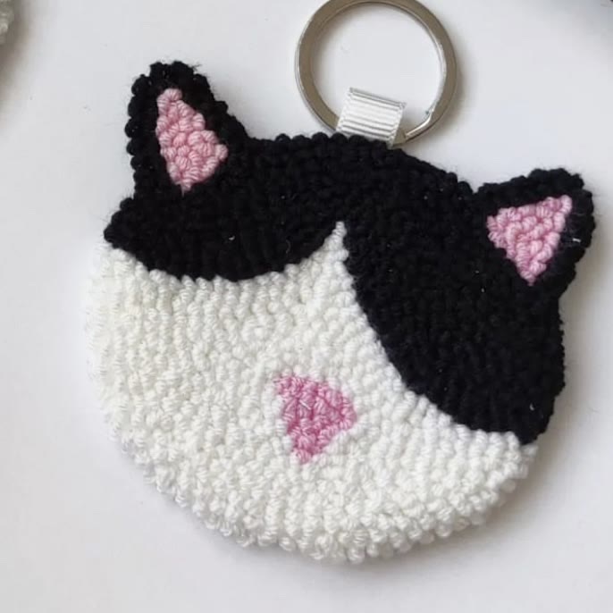 Punch Needle Cat Series Coaster Kits - Cat Lovers Birthday Gift | Diy Fridge Magnets | Perfect For Home Decor - P  - image 13