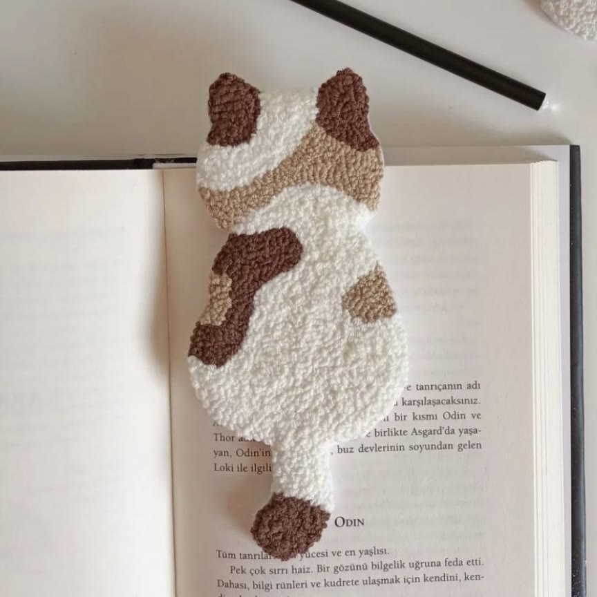 Punch Needle Cat Series Coaster Kits - Cat Lovers Birthday Gift | Diy Fridge Magnets | Perfect For Home Decor - K  - image 8