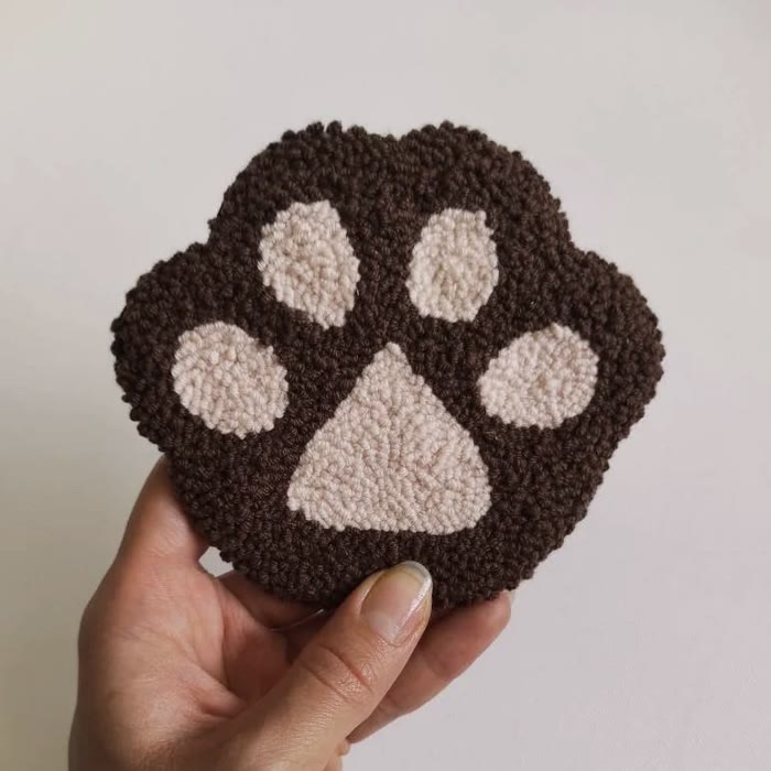 Punch Needle Cat Series Coaster Kits - Cat Lovers Birthday Gift | Diy Fridge Magnets | Perfect For Home Decor - F  - image 3