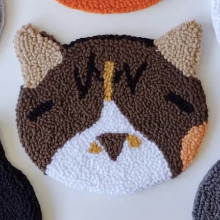 Punch Needle Cat Series Coaster Kits - Cat Lovers Birthday Gift | Diy Fridge Magnets | Perfect For Home Decor - R  - image 15