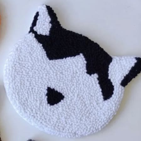 Punch Needle Cat Series Coaster Kits - Cat Lovers Birthday Gift | Diy Fridge Magnets | Perfect For Home Decor - O  - image 12