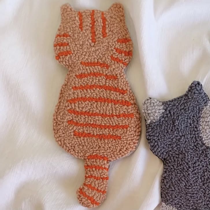 Punch Needle Cat Series Coaster Kits - Cat Lovers Birthday Gift | Diy Fridge Magnets | Perfect For Home Decor - L  - image 9