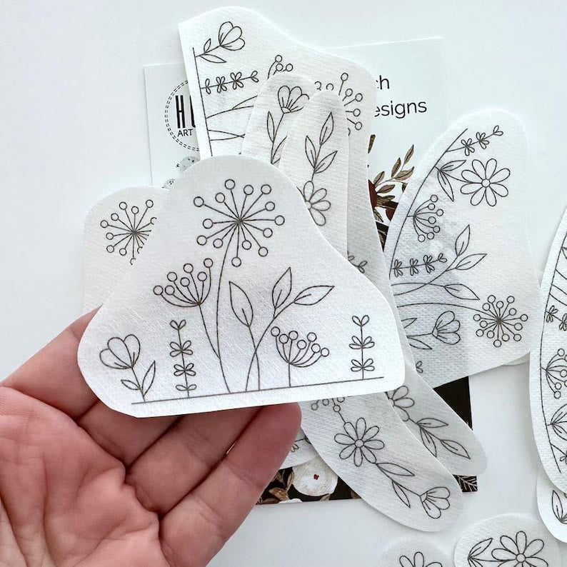  Floral Stick And Stitch Patterns | Perfect For Decorating Cloths | Beginner Embroidery Stitch - image 4