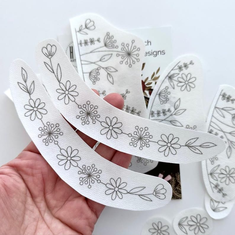  Floral Stick And Stitch Patterns | Perfect For Decorating Cloths | Beginner Embroidery Stitch - image 2