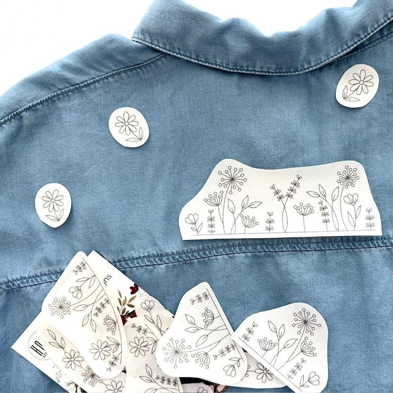  Floral Stick And Stitch Patterns | Perfect For Decorating Cloths | Beginner Embroidery Stitch - image 1