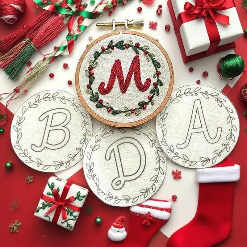  Christmas Alphabet Stick And Stitch Pattern | Perfect For Diy Project | Personalized Christmas Ornaments - image 0