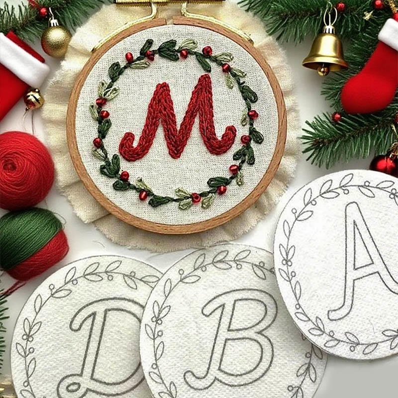  Christmas Alphabet Stick And Stitch Pattern | Perfect For Diy Project | Personalized Christmas Ornaments - image 1