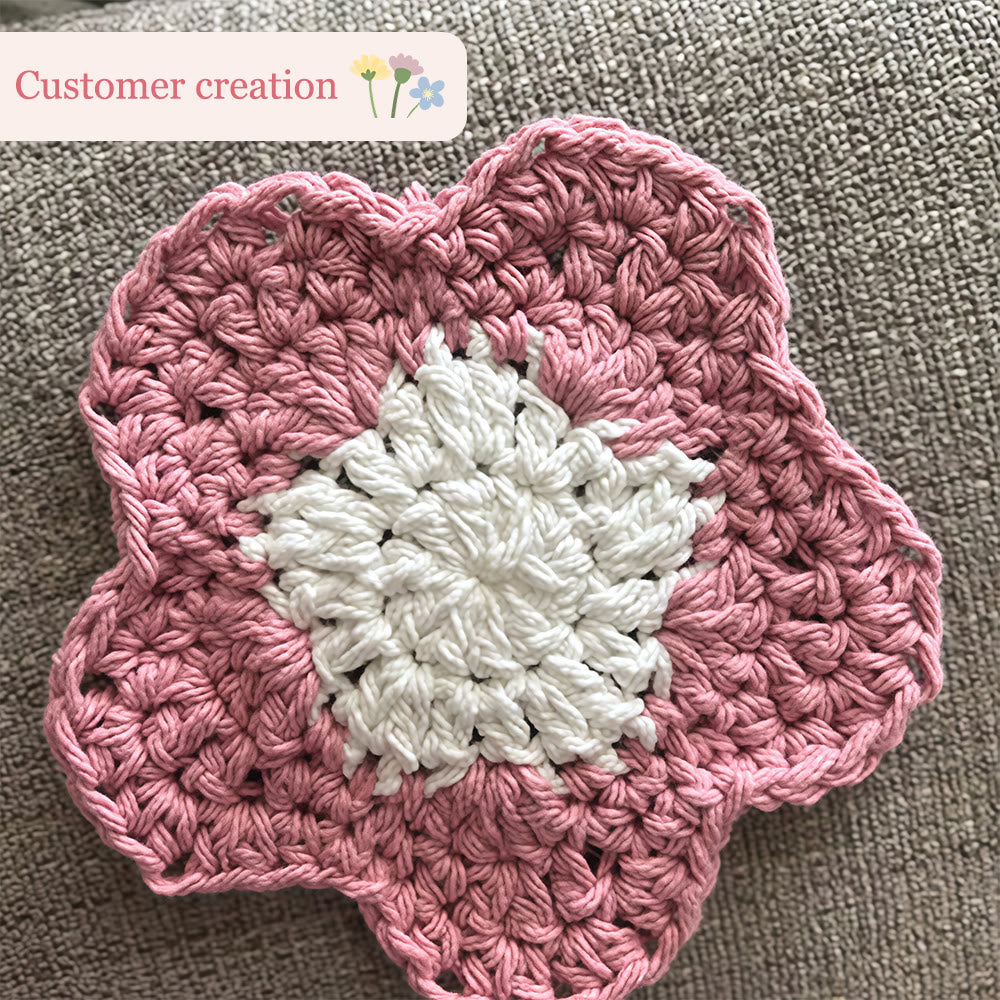 Diy Handmade Daisy Coaster Crochet Kit - Flower Pattern For Beginners | Unique Home Decor - image 4