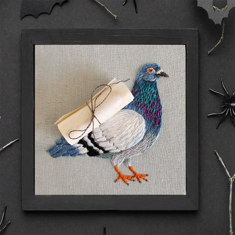 Rubbyoo Embroidery Kit - Carrier Pigeon | Diy Bird Handicraft | Creative Home Decor - image 8