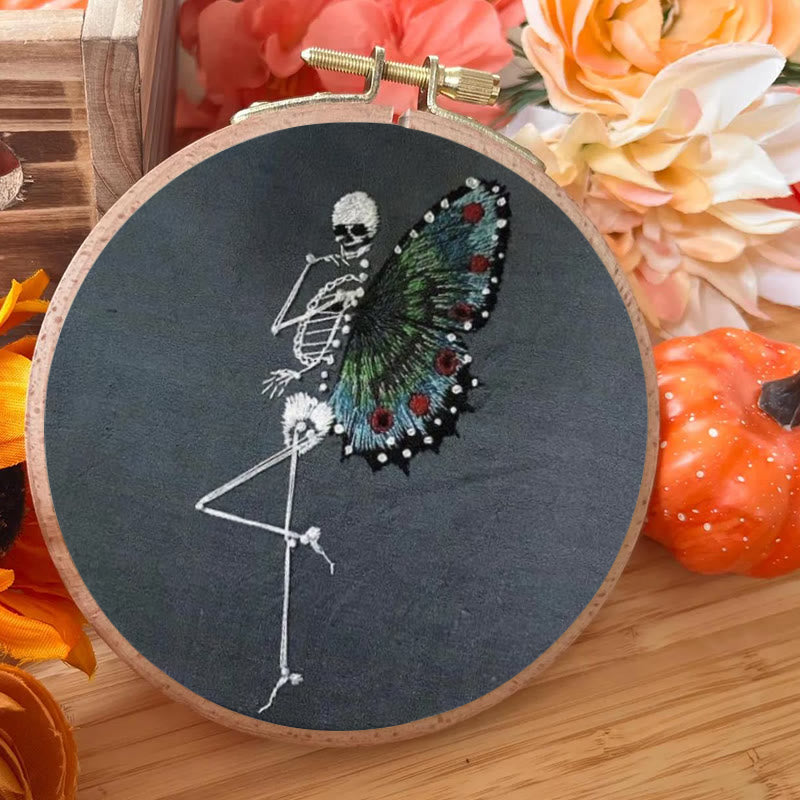 Rubbyoo Embroidery Kit - Skeleton Butterfly | Delicate Needle Artwork | Nice For Beginner - image 4