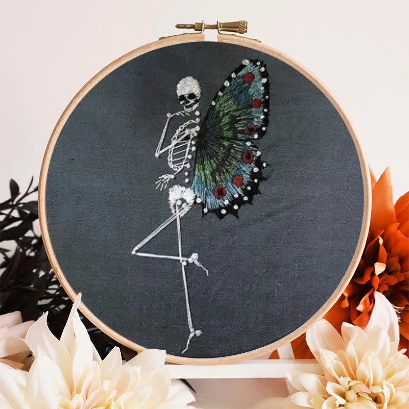 Rubbyoo Embroidery Kit - Skeleton Butterfly | Delicate Needle Artwork | Nice For Beginner - image 2