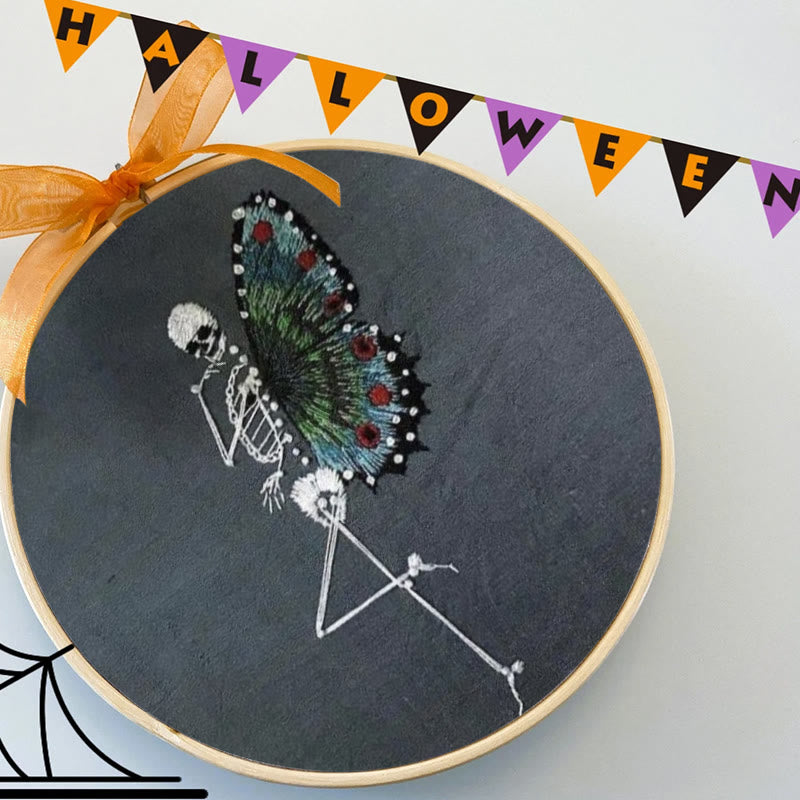 Rubbyoo Embroidery Kit - Skeleton Butterfly | Delicate Needle Artwork | Nice For Beginner - image 5
