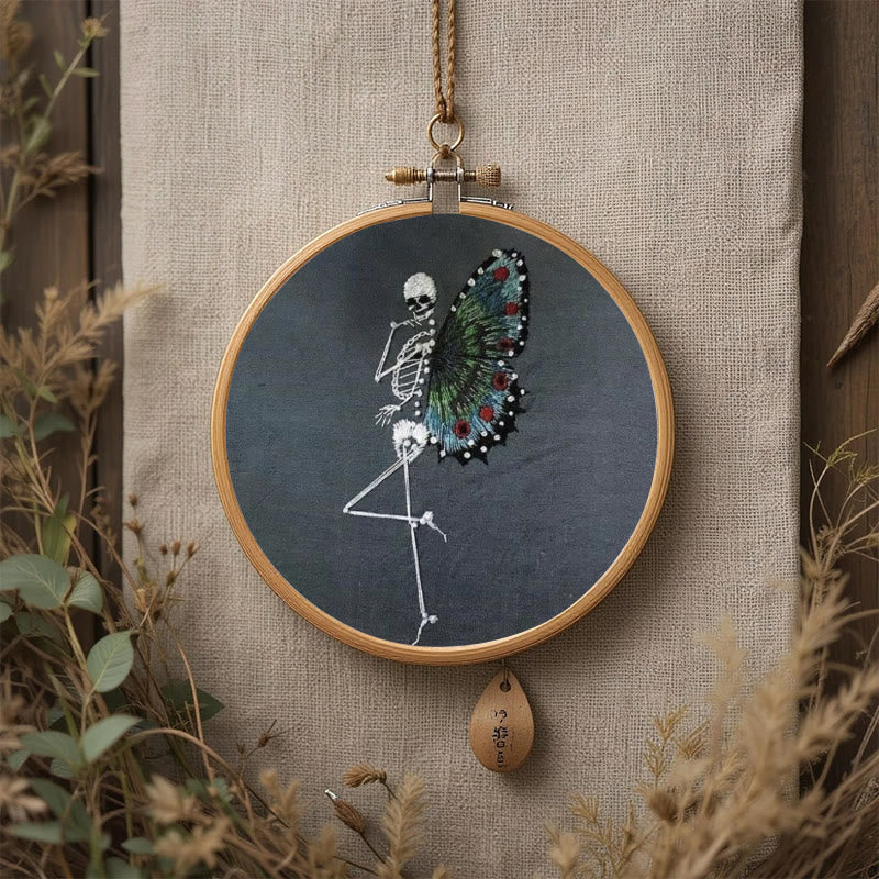Rubbyoo Embroidery Kit - Skeleton Butterfly | Delicate Needle Artwork | Nice For Beginner - image 1