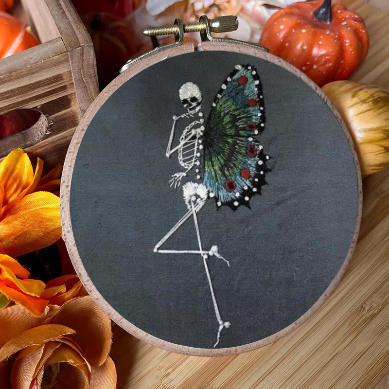 Rubbyoo Embroidery Kit - Skeleton Butterfly | Delicate Needle Artwork | Nice For Beginner - image 7
