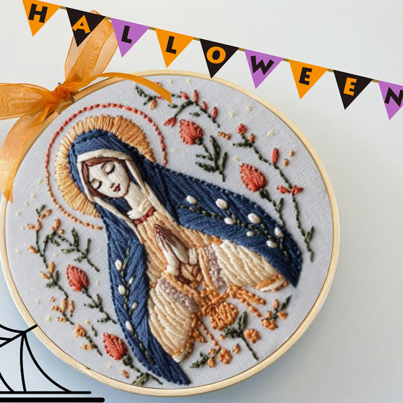 Rubbyoo Embroidery Kit - Virgin Mary | Catholic Religious Handicraft | Perfect For Christian Gift  - image 7