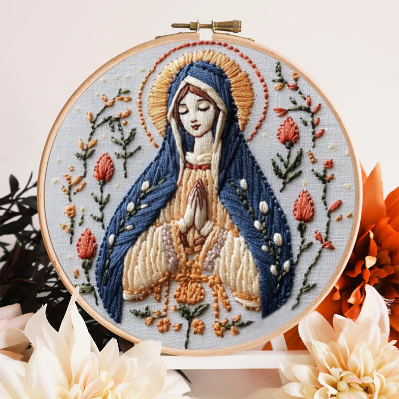 Rubbyoo Embroidery Kit - Virgin Mary | Catholic Religious Handicraft | Perfect For Christian Gift  - image 2