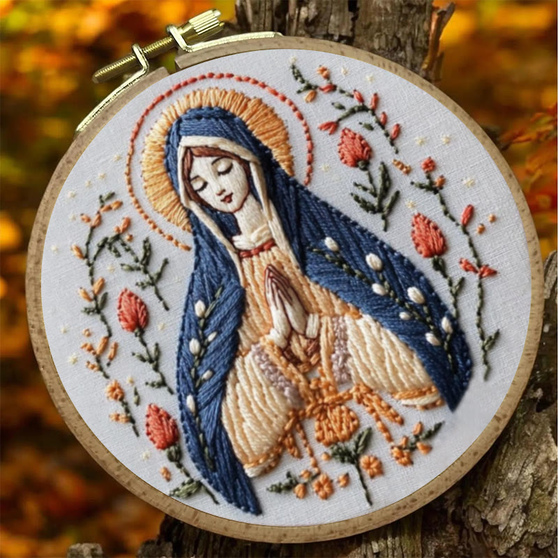 Rubbyoo Embroidery Kit - Virgin Mary | Catholic Religious Handicraft | Perfect For Christian Gift  - image 6