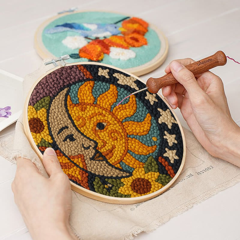 Sun And Moon Punch Needle Kit - Creative Yarn Decor | Perfect Gifts For Crafter  - image 7