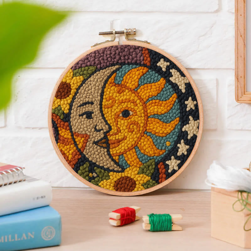 Sun And Moon Punch Needle Kit - Creative Yarn Decor | Perfect Gifts For Crafter  - image 8