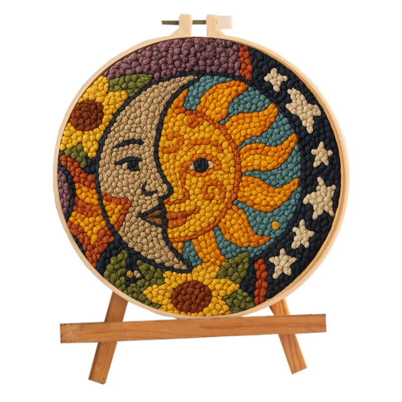 Sun And Moon Punch Needle Kit - Creative Yarn Decor | Perfect Gifts For Crafter  - image 9