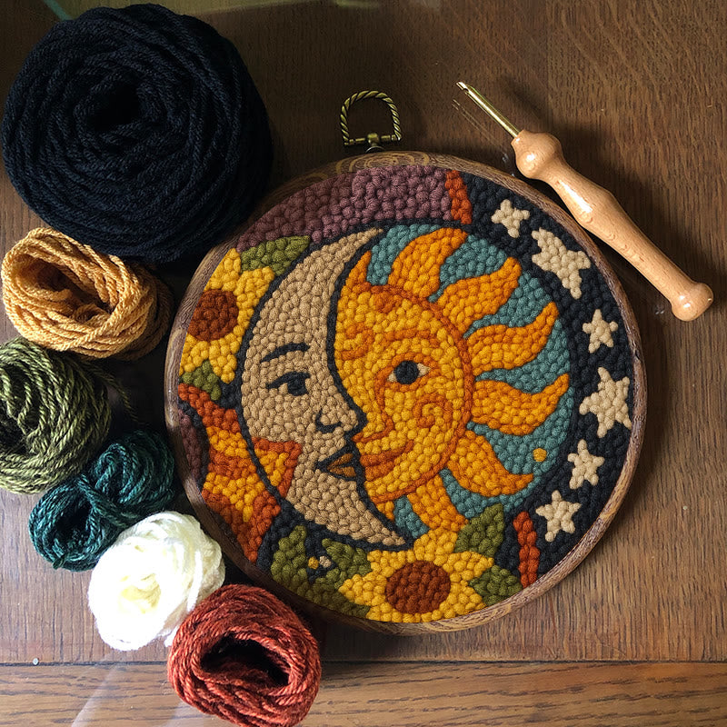 Sun And Moon Punch Needle Kit - Creative Yarn Decor | Perfect Gifts For Crafter  - image 4
