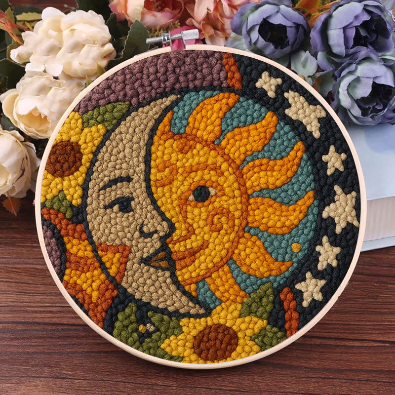 Sun And Moon Punch Needle Kit - Creative Yarn Decor | Perfect Gifts For Crafter  - image 5