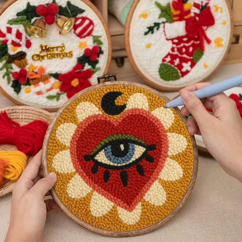 Mysterious Eye Punch Needle Kit - Perfect Craft For Home Decor | Diy Handmade Gifts - image 7