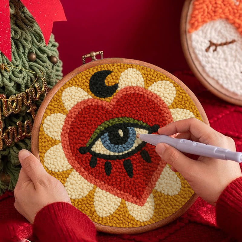 Mysterious Eye Punch Needle Kit - Perfect Craft For Home Decor | Diy Handmade Gifts - image 2