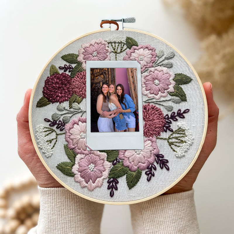 Rubbyoo Embroidery Photo Frame Kit - Blooming Moment | Diy Floral Craft | Perfect Gifts For Wedding  - image 4