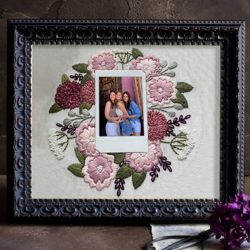 Rubbyoo Embroidery Photo Frame Kit - Blooming Moment | Diy Floral Craft | Perfect Gifts For Wedding  - image 8