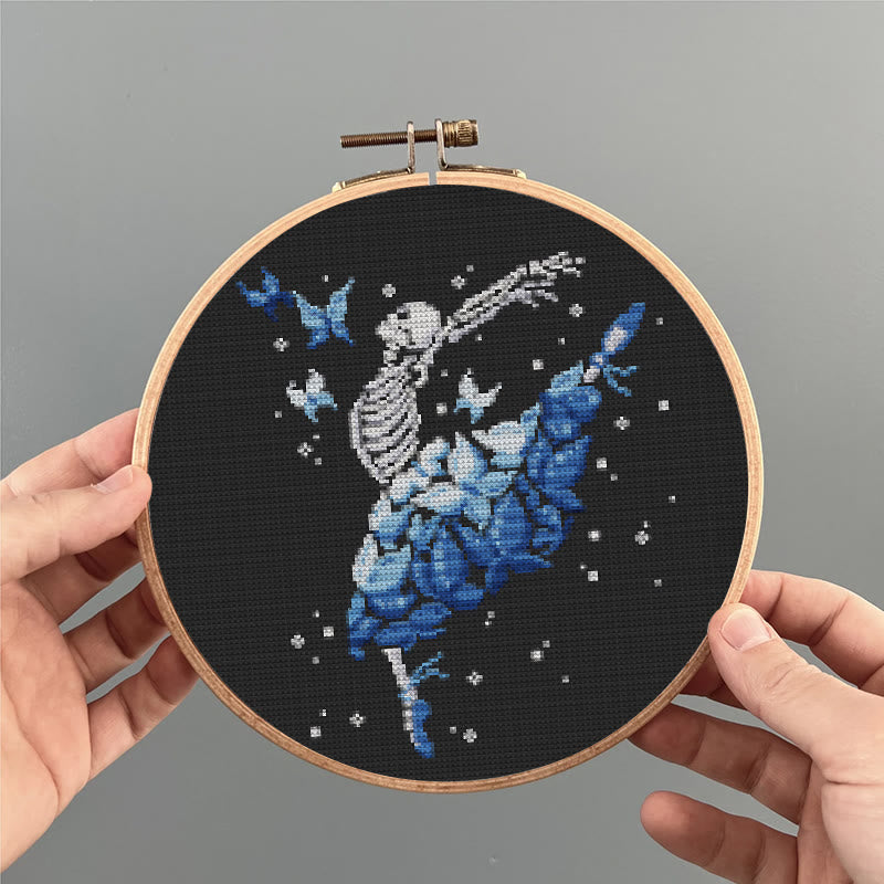  Cross Stitch Kit - Dancing Skeleton |Halloween Gothic  Needlework |  Decorative Wall Decor  - image 6
