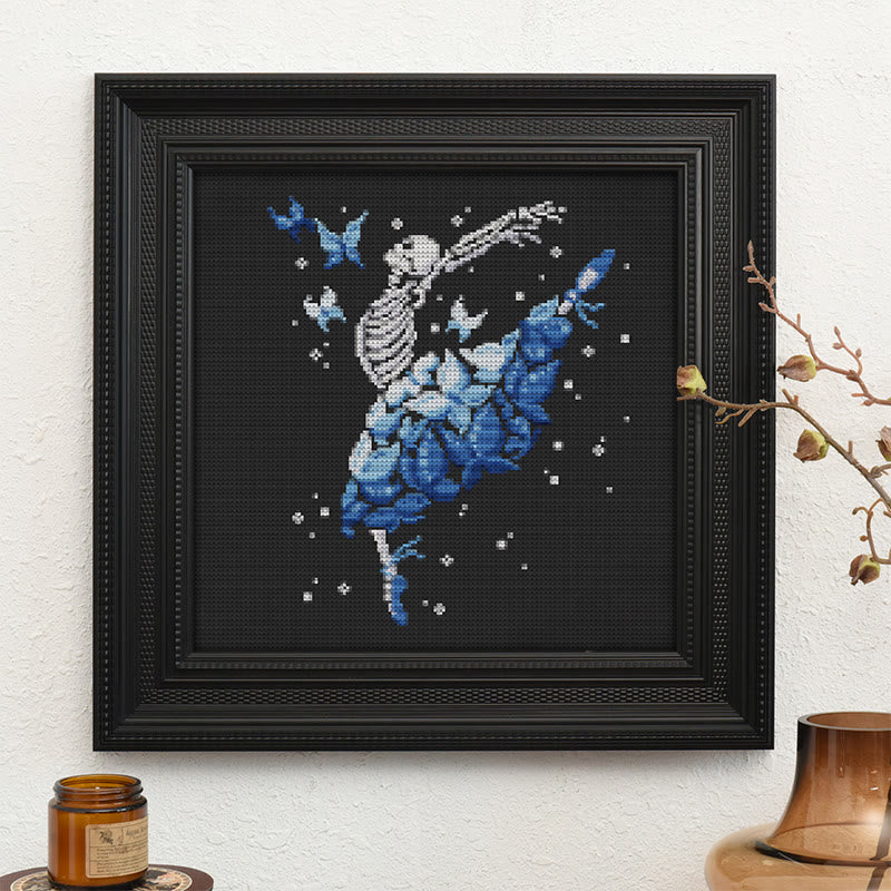  Cross Stitch Kit - Dancing Skeleton |Halloween Gothic  Needlework |  Decorative Wall Decor  - image 9