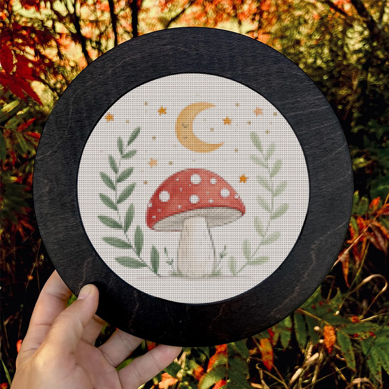  Cross Stitch Kit - Red Mushrooms |  Needlepoint Arts Crafts | Gifts For Diy Enthusiasts - image 7