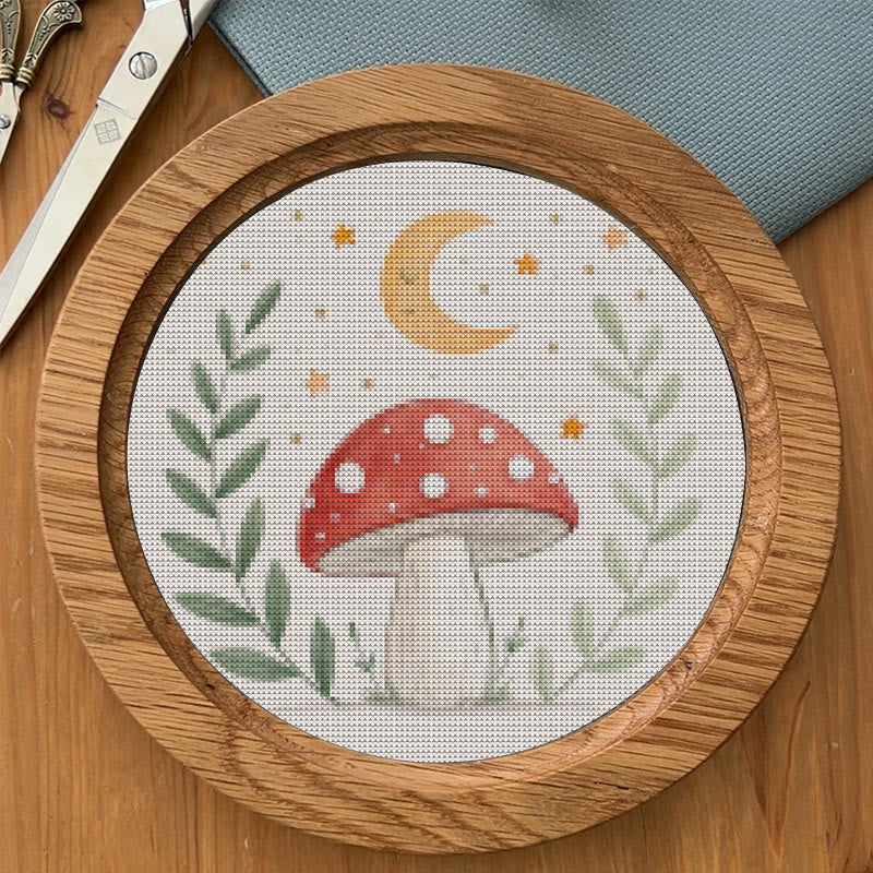  Cross Stitch Kit - Red Mushrooms |  Needlepoint Arts Crafts | Gifts For Diy Enthusiasts - image 8