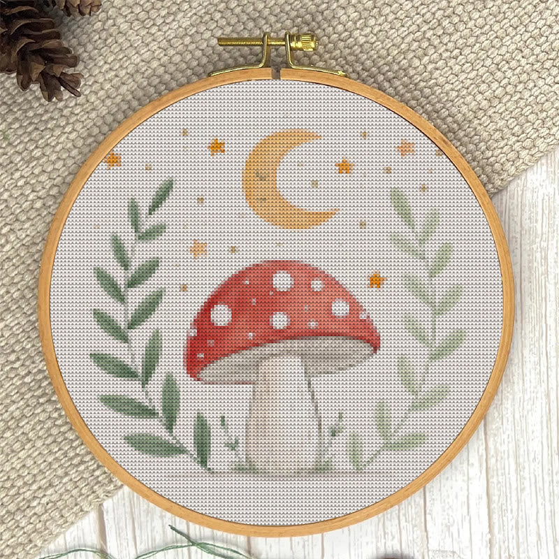  Cross Stitch Kit - Red Mushrooms |  Needlepoint Arts Crafts | Gifts For Diy Enthusiasts - image 5