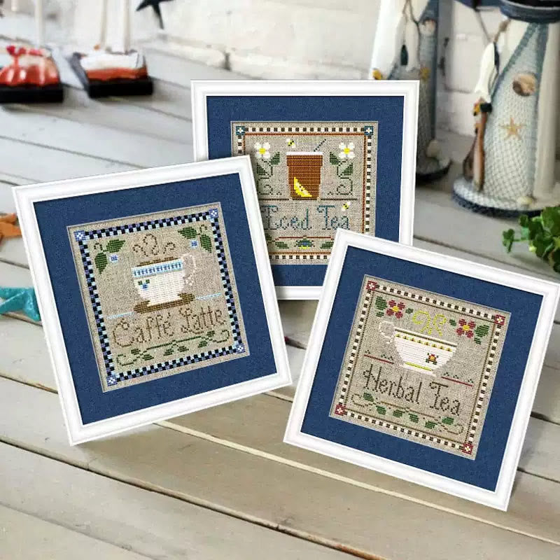  Cross Stitch Kit - Leisure Afternoon Time | Diy Desk Decor | Nice Handicraft For Coffee Lovers - image 7