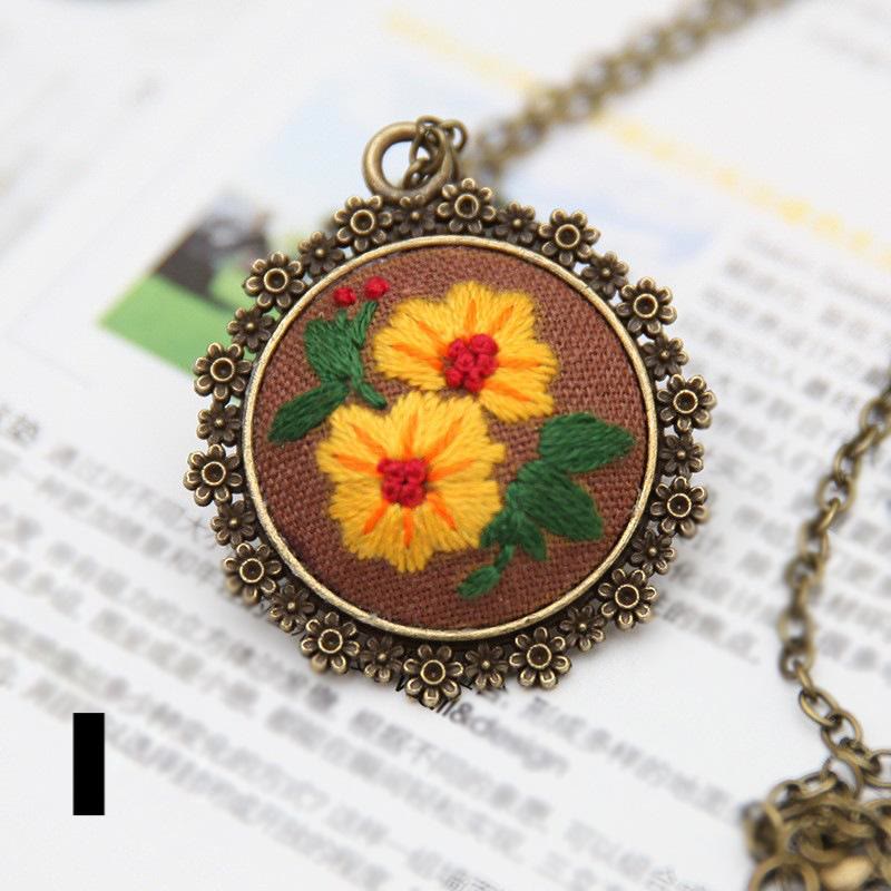 Embroidery Landscape Necklace Kits | Diy Backpack Pendant | Unique Birthday Gifts - I - image 12
