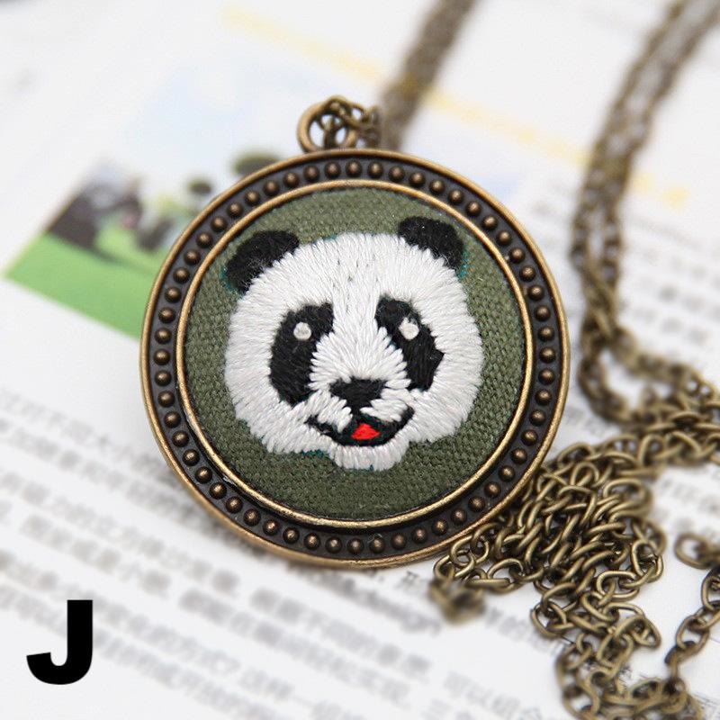 Embroidery Landscape Necklace Kits | Diy Backpack Pendant | Unique Birthday Gifts - J - image 13