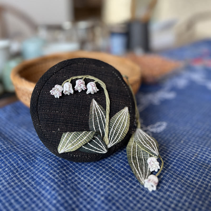 Handmade Mini Coin Purse Kit | Diy Floral Handicraft |  Nice Gifts For Mom - Black - image 6