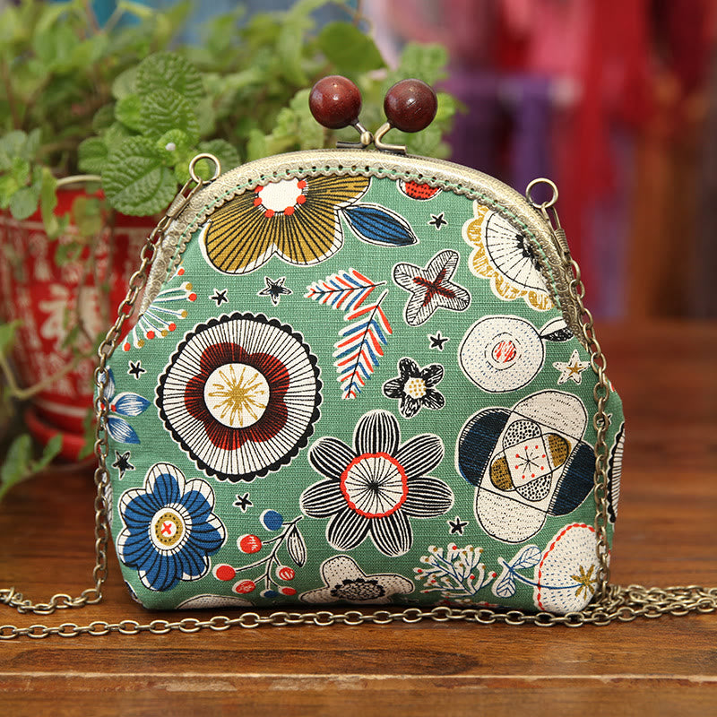 Embroidery Kiss Lock Bag Kit | Floral Crossbody Bag  | Diy Needlework Gifts  - flower B - image 6