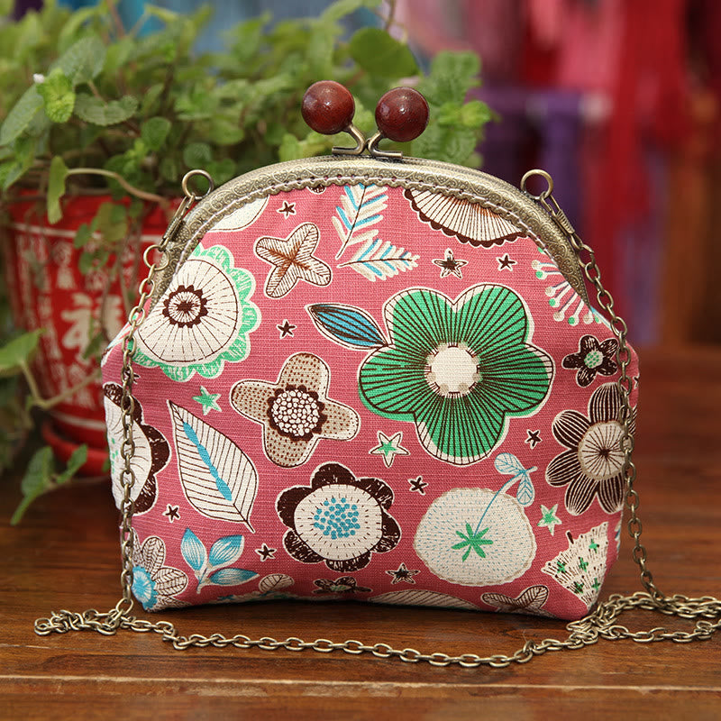 Embroidery Kiss Lock Bag Kit | Floral Crossbody Bag  | Diy Needlework Gifts  - flower A - image 5
