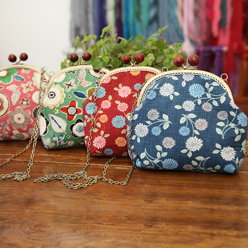 Embroidery Kiss Lock Bag Kit | Floral Crossbody Bag  | Diy Needlework Gifts  - image 0