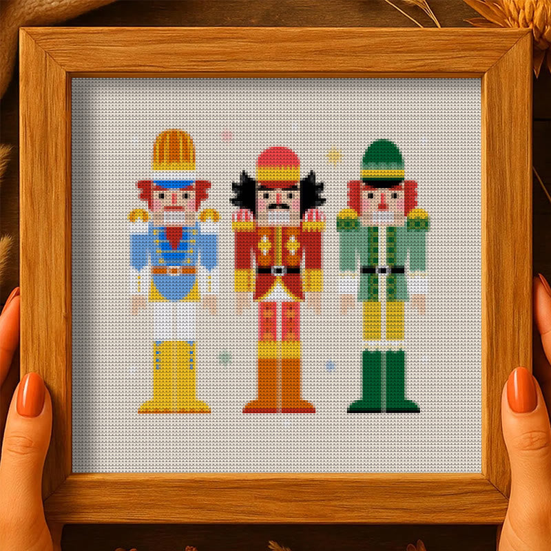 Cross Stitch Kit - Nutcracker Soldiers | Diy Handmade Artwork | Christmas Home Ddecor - image 5