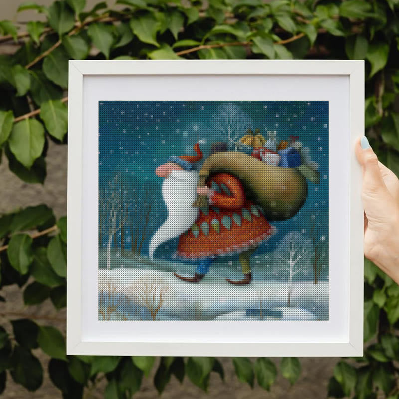 Cross Stitch Kit - Kindness Santa Claus | Christmas Hanging Craft | Unique Christmas Collection  - image 5