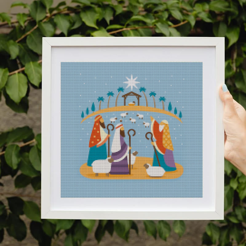 Cross Stitch Kit - Nativity Scenes | Merry Christmas Gift | Holy Needlepoint Ornament - image 5