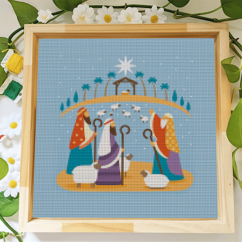 Cross Stitch Kit - Nativity Scenes | Merry Christmas Gift | Holy Needlepoint Ornament - image 7
